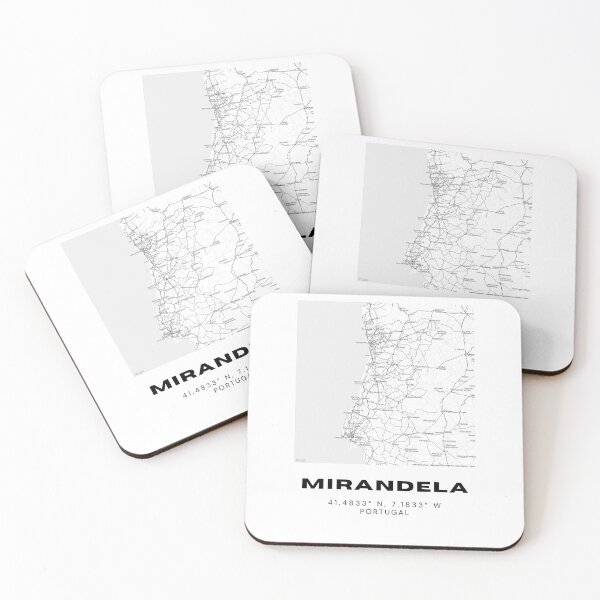 Item preview, Mirandela Coordinates Wall Art – 41.4833° N, 7.1833° W | Portugal Latitude Longitude Map Poster, Minimalist Travel Decor designed and sold by RM-Journey.