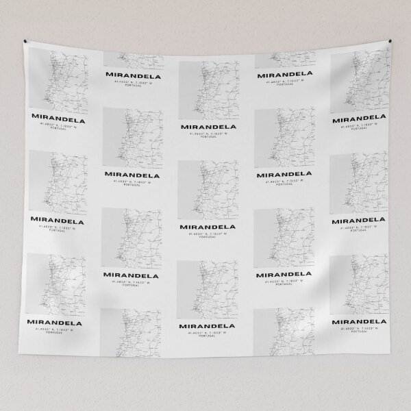 Item preview, Mirandela Coordinates Wall Art – 41.4833° N, 7.1833° W | Portugal Latitude Longitude Map Poster, Minimalist Travel Decor designed and sold by RM-Journey.
