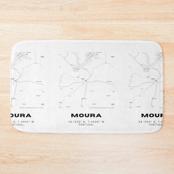 Item preview, Moura Coordinates Poster – 38.1333° N, 7.4500° W | Portugal City Map Wall Art, Minimalist Latitude Longitude Print designed and sold by RM-Journey.
