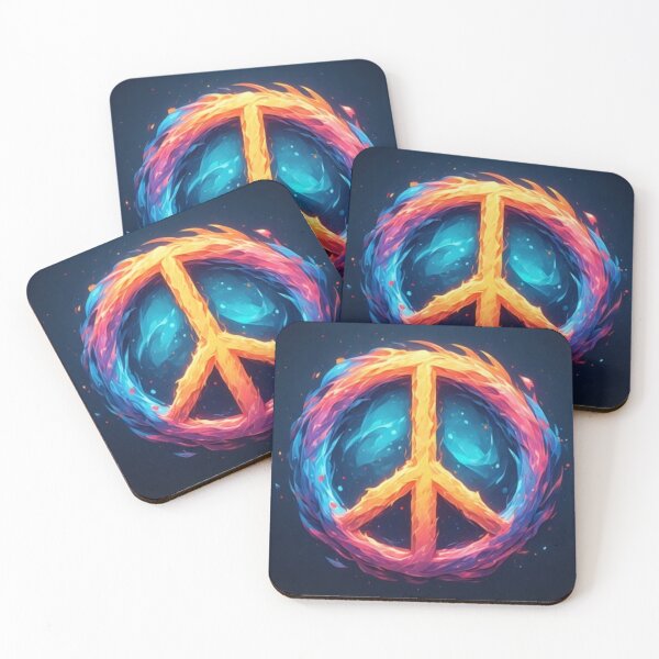 Item preview, Fire Peace Symbol designed and sold by The Ookami Den.