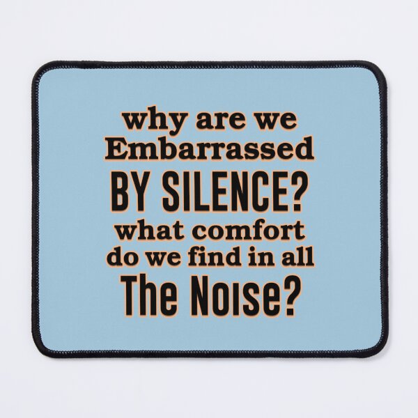 Item preview, Comfort in Silence – Minimalist Quote designed and sold by Twittlefish.