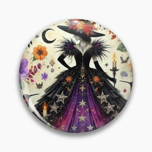 Item preview, Morganna Evernight - The Starlit Veil Witch designed and sold by Dream Bloom Gallery.