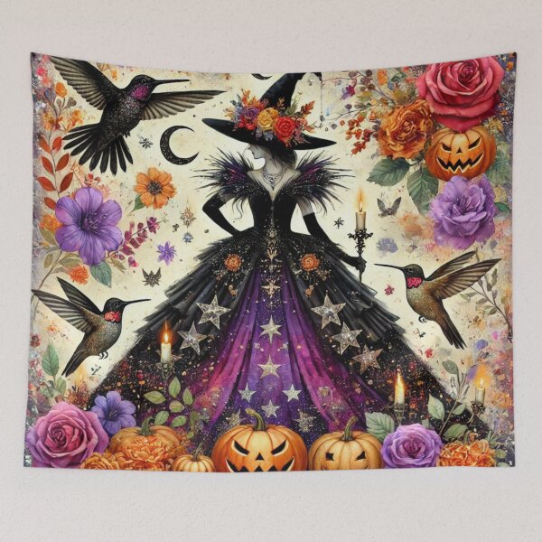 Item preview, Morganna Evernight - The Starlit Veil Witch designed and sold by Dream Bloom Gallery.