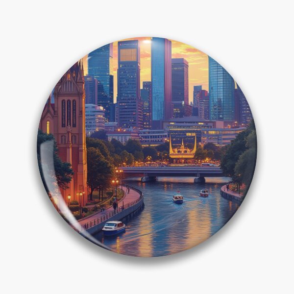 Item preview, Melbourne Travel Poster, Perfect Gift for Travel Enthusiasts, Vintage Style Wall Art, Australia Wall art for home decor, Melbourne print. Sticker designed and sold by Thegalleryshop1.