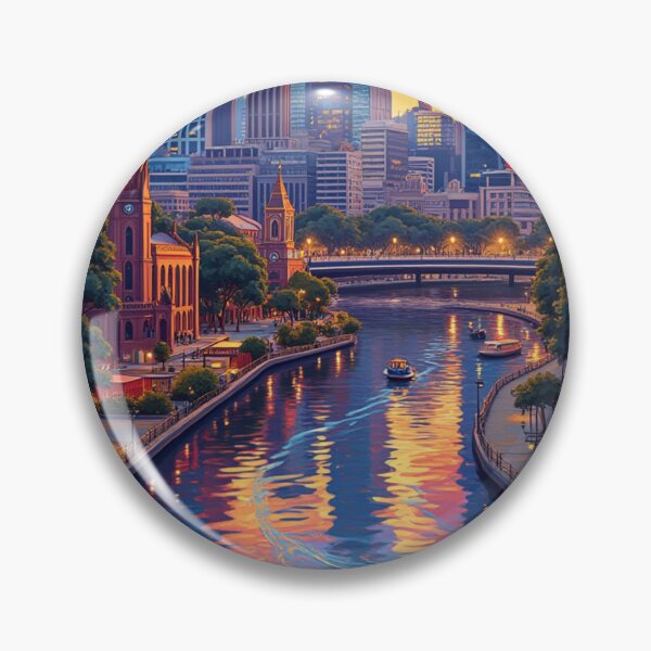 Item preview, Melbourne Travel Poster, Perfect Gift for Travel Enthusiasts, Vintage Style Wall Art, Australia Wall art for home decor, Melbourne print. Sticker designed and sold by Thegalleryshop1.