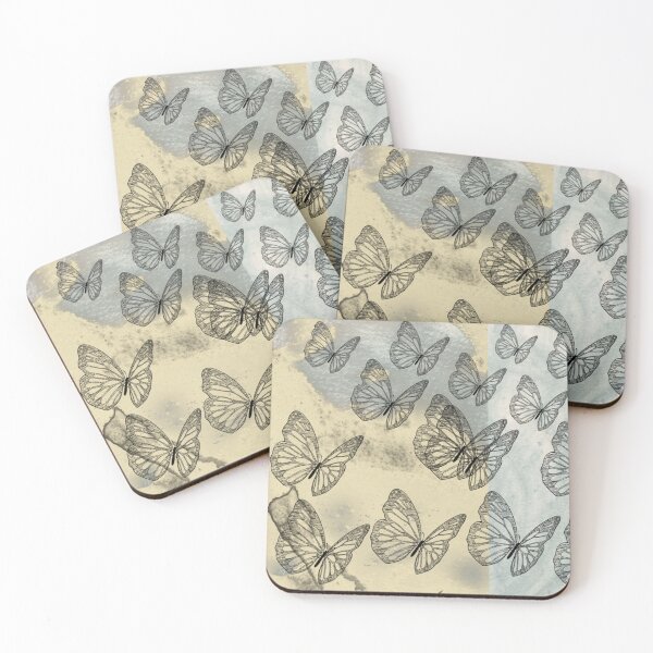 Item preview, Mixed Colours Background with Butterflies Abstract Art designed and sold by DownloadArt.