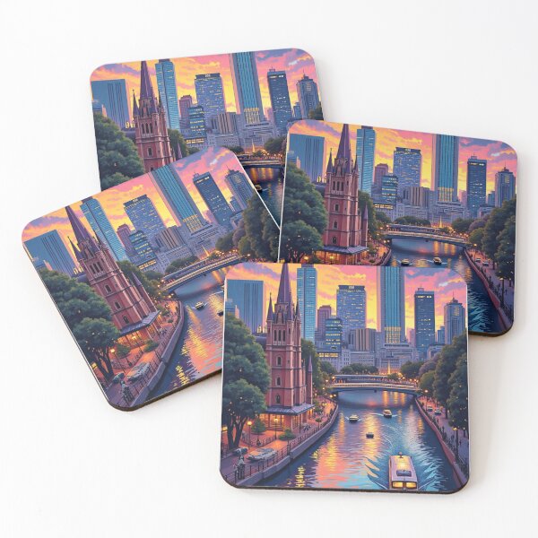 Item preview, Melbourne Travel Poster, Perfect Gift for Travel Enthusiasts, Vintage Style Wall Art, Australia Wall art for home decor, Melbourne print. Sticker designed and sold by Thegalleryshop1.