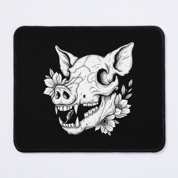 Item preview, Gothic Floral Pig Skull designed and sold by Thunderbelts.