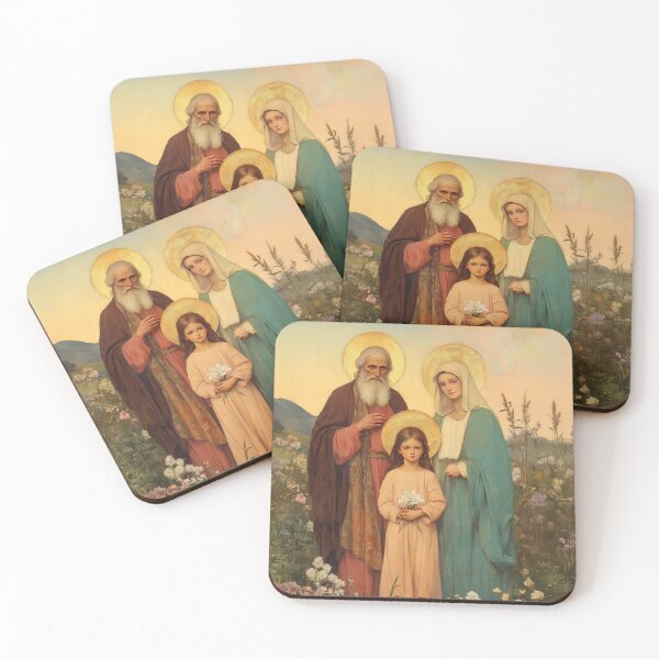 Item preview, Saint Joachim and Anne with Young Mary designed and sold by SanctifiedSouls.