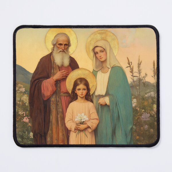 Item preview, Saint Joachim and Anne with Young Mary designed and sold by SanctifiedSouls.