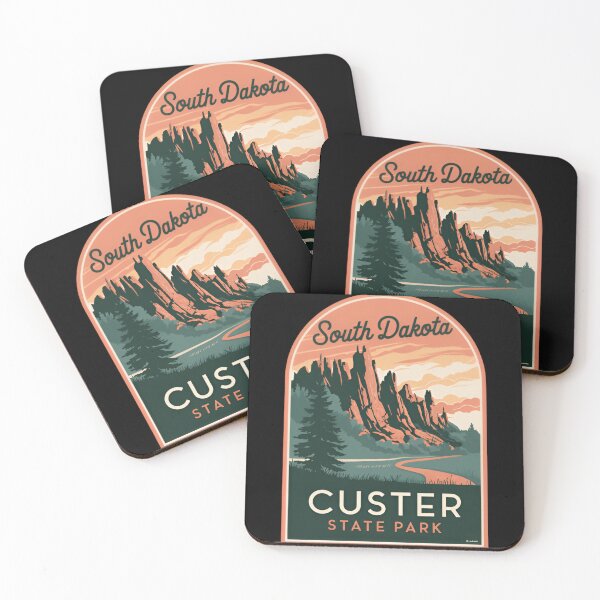 Item preview, Custer State national park - South Dakota America parks granite peaks of the Black Hills designed and sold by SkeletonsDanger.
