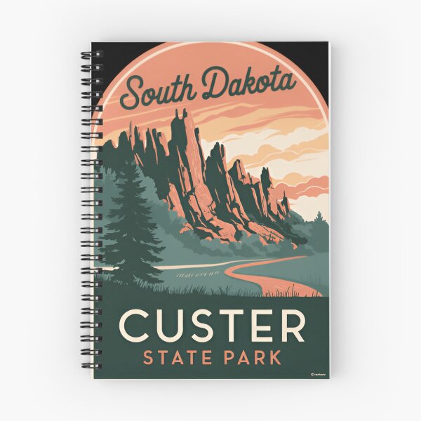 Item preview, Custer State national park - South Dakota America parks granite peaks of the Black Hills designed and sold by SkeletonsDanger.