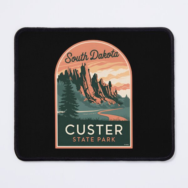 Item preview, Custer State national park - South Dakota America parks granite peaks of the Black Hills designed and sold by SkeletonsDanger.