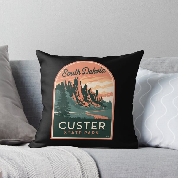 Item preview, Custer State national park - South Dakota America parks granite peaks of the Black Hills designed and sold by SkeletonsDanger.