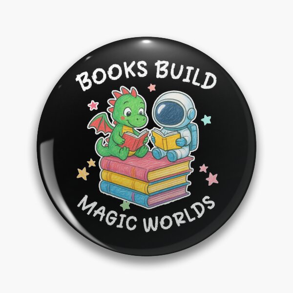 Item preview, Dinosaur Astronaut Kids Reading – Books Build Magic World - Literacy Awareness Month designed and sold by BeaverFriends.
