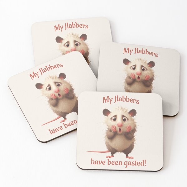 Item preview, Flabbergasted Opossum designed and sold by HellZiggy's Random Things.