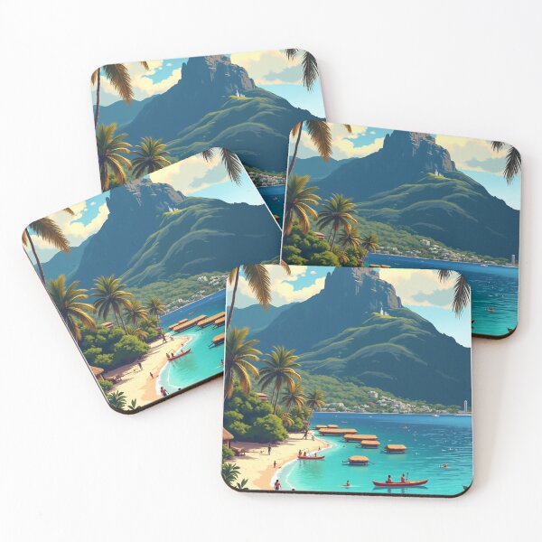 Item preview, Bora Bora Travel Poster, Perfect Gift for Travel Enthusiasts, Vintage Style Wall Art, Australia Wall art for home decor, Bora Bora print. Sticker designed and sold by Thegalleryshop1.