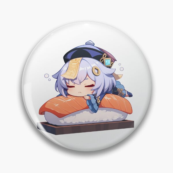 Item preview, Game Chibi Sushi Nigiri Qiqi Genshin Impact Kawaii designed and sold by CarlosBender.