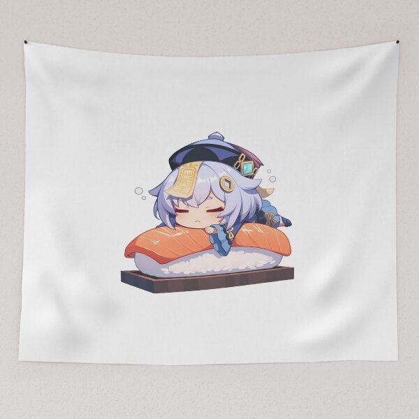 Item preview, Game Chibi Sushi Nigiri Qiqi Genshin Impact Kawaii designed and sold by CarlosBender.