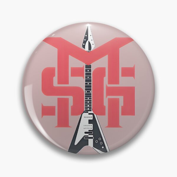 Item preview, Flying V Guitar Rock Monogram Design designed and sold by thornbergelva.