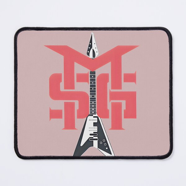 Aperçu de l'œuvre Conception de monogramme de guitare rock Flying V créée et vendue par thornbergelva.