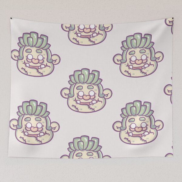 Item preview, Cute Toy Monster Stitched Green Creature Art designed and sold by daniele32prey.