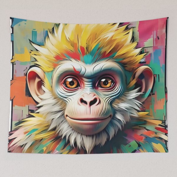 Item preview, Colorful Monkey Bright Intelligent Eyes designed and sold by Digital-Davinci.