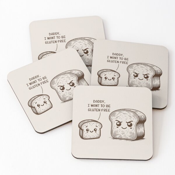 Item preview, Daddy, I Want To Be Gluten Free Funny Bread Gluten Allergy Humor designed and sold by KLArtzStore.