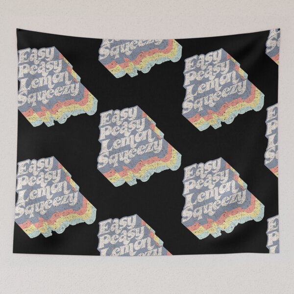 Item preview, Easy Peasy Lemon Squeezy Retro Vintage Fun Quote designed and sold by daniele32prey.