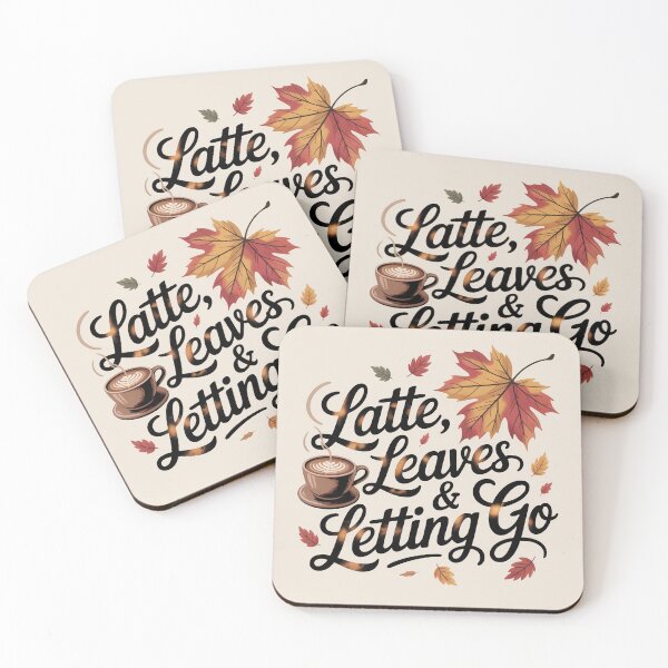 Item preview, Latte, Leaves & Letting Go - Relaxing Autumn Vibes Design designed and sold by Jollys-ArtShop.