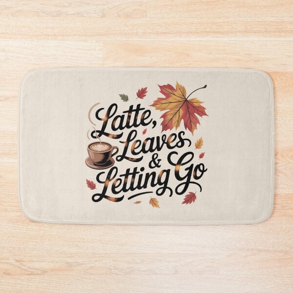 Item preview, Latte, Leaves & Letting Go - Relaxing Autumn Vibes Design designed and sold by Jollys-ArtShop.