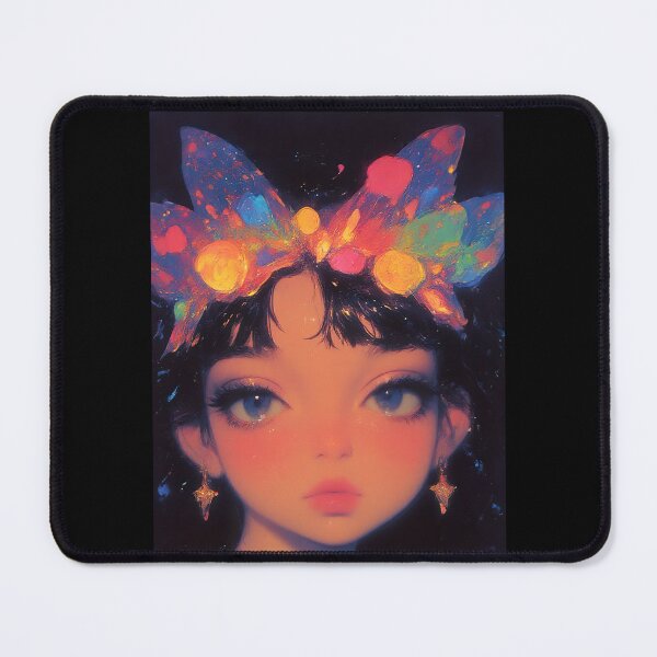 Item preview, colorful butterfly girl designed and sold by ururuty.