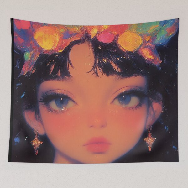 Item preview, colorful butterfly girl designed and sold by ururuty.