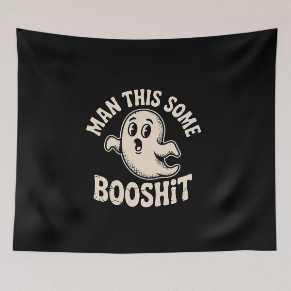 Item preview, Funny Ghost Cartoon Saying – Man This Some Booshit designed and sold by love3617.