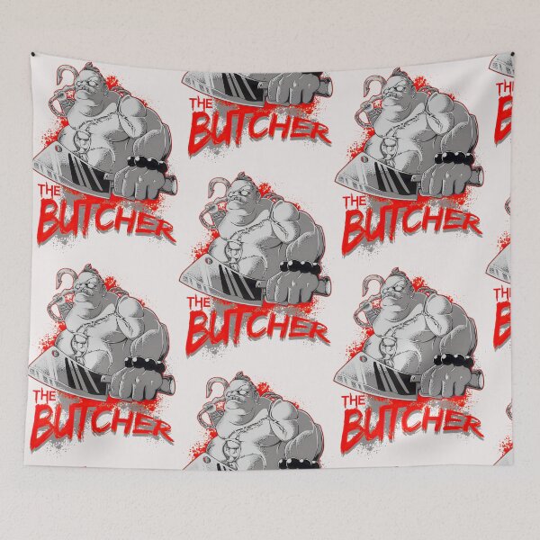 Item preview, Menacing Monster Hook Cleaver Blood Splatter Art designed and sold by daniele32prey.