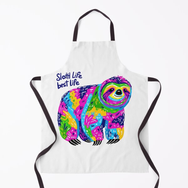 Item preview, Colorful Sloth “Sloth Life Best Life” Sticker designed and sold by BubbleDream Art .