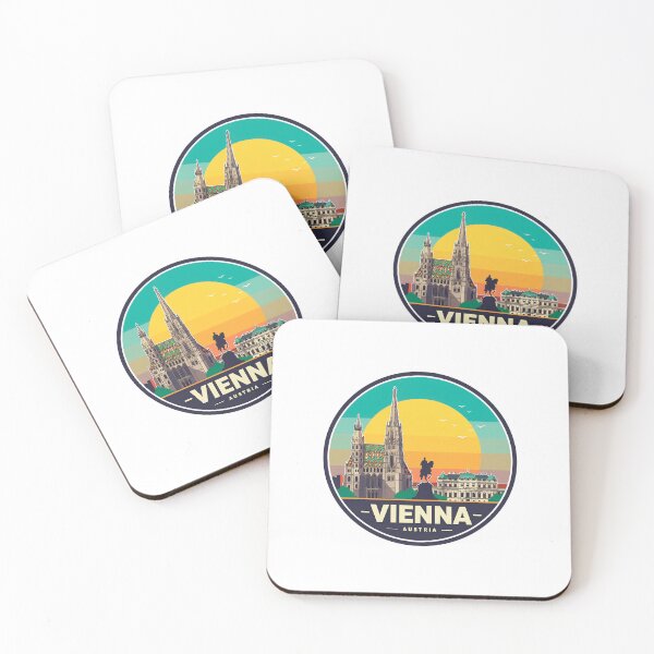 Item preview, Vienna Austria Travel Retro Emblem - Vintage Style Souvenir Design designed and sold by Timegraf.
