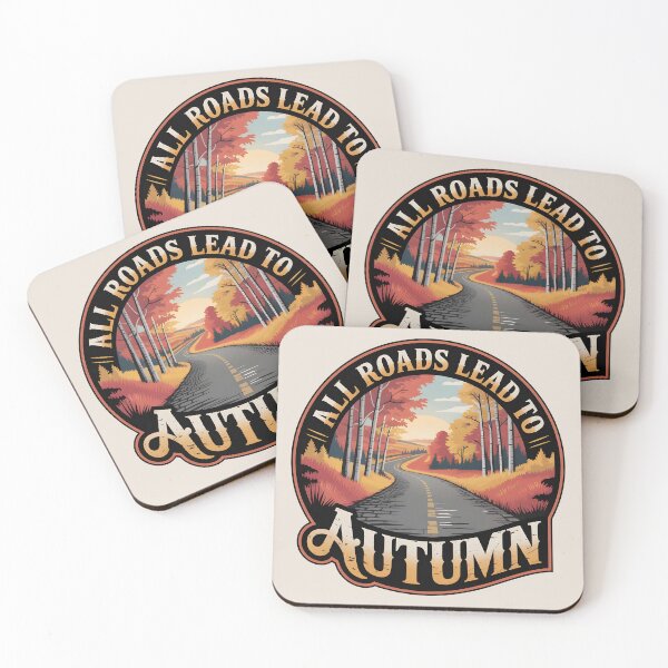 Item preview, All Roads Lead to Autumn - Scenic Seasonal Design designed and sold by Jollys-ArtShop.