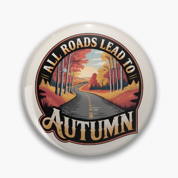 Item preview, All Roads Lead to Autumn - Scenic Seasonal Design designed and sold by Jollys-ArtShop.