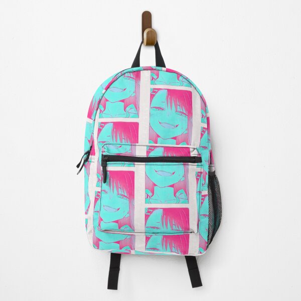 Item preview, Neon Anime Smile Aesthetic - Retro Cyberpunk Duotone Glitch Art designed and sold by indieInvasion.