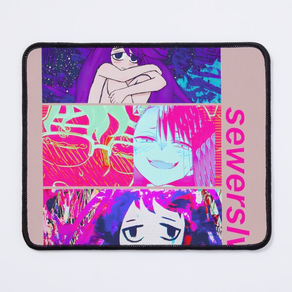 Item preview, SEWERSLVT Glitch Art Anime Collage | Dark Electronic Aesthetic Fan Design designed and sold by indieInvasion.