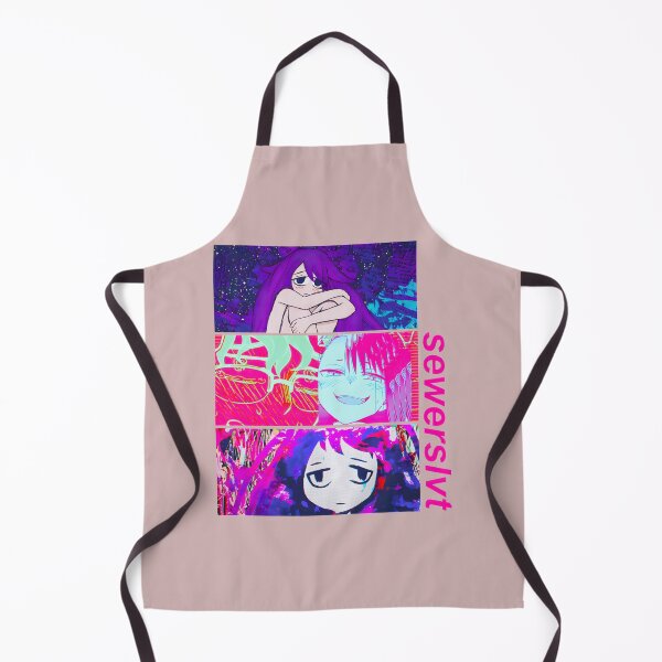 Item preview, SEWERSLVT Glitch Art Anime Collage | Dark Electronic Aesthetic Fan Design designed and sold by indieInvasion.