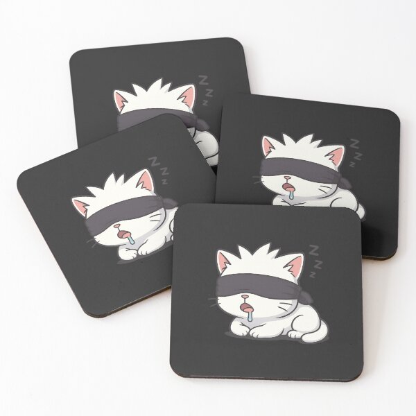 Artikelvorschau, Gojo Cat Sleepy – Süße Chibi-Anime-Katze mit sabbernder Augenbinde entworfen und verkauft von ColorSplash123.