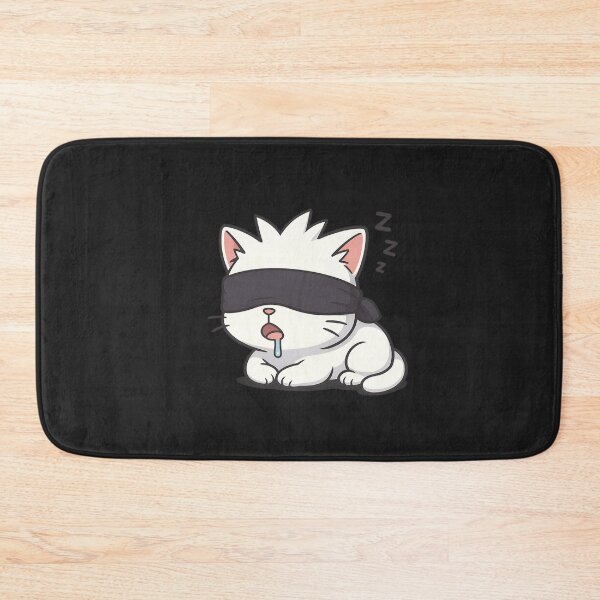 Item preview, Gojo Cat Sleepy – Cute Chibi Anime Cat with Blindfold Drooling designed and sold by ColorSplash123.