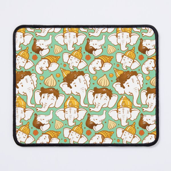 Item preview, Ganesha Faces - Green designed and sold by TOOTIFROOTI merch.