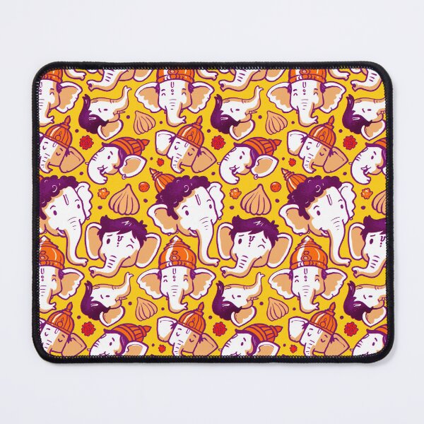 Item preview, Ganesha Faces - Yellow designed and sold by TOOTIFROOTI merch.