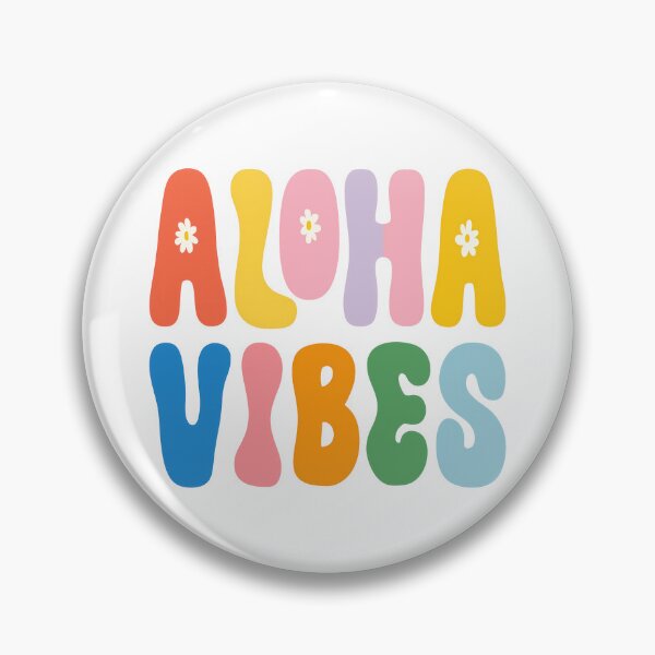 Item preview, Colorful “Aloha Vibes” Quote – Tropical Summer Typography Design designed and sold by BobaBunny76.