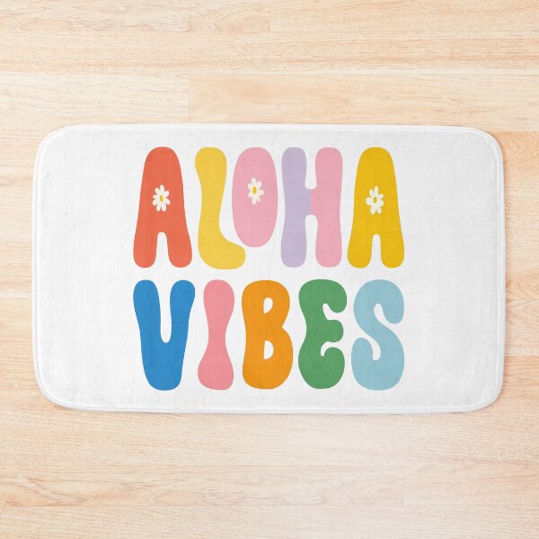 Item preview, Colorful “Aloha Vibes” Quote – Tropical Summer Typography Design designed and sold by BobaBunny76.