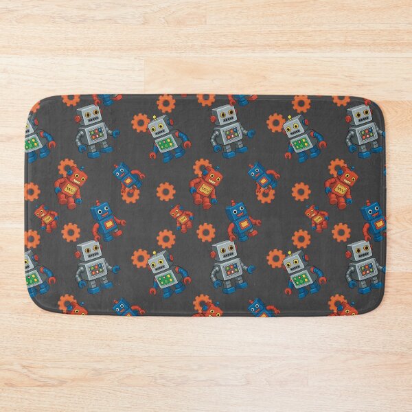 Item preview, Baby robot repeating pattern designed and sold by JannymyGallery.
