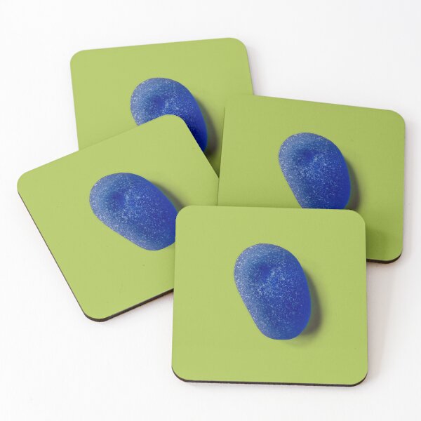 Item preview, Blue seaglass on green designed and sold by mari tishina.